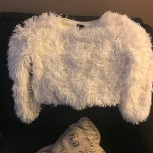 Girls Faux Fur Pullover